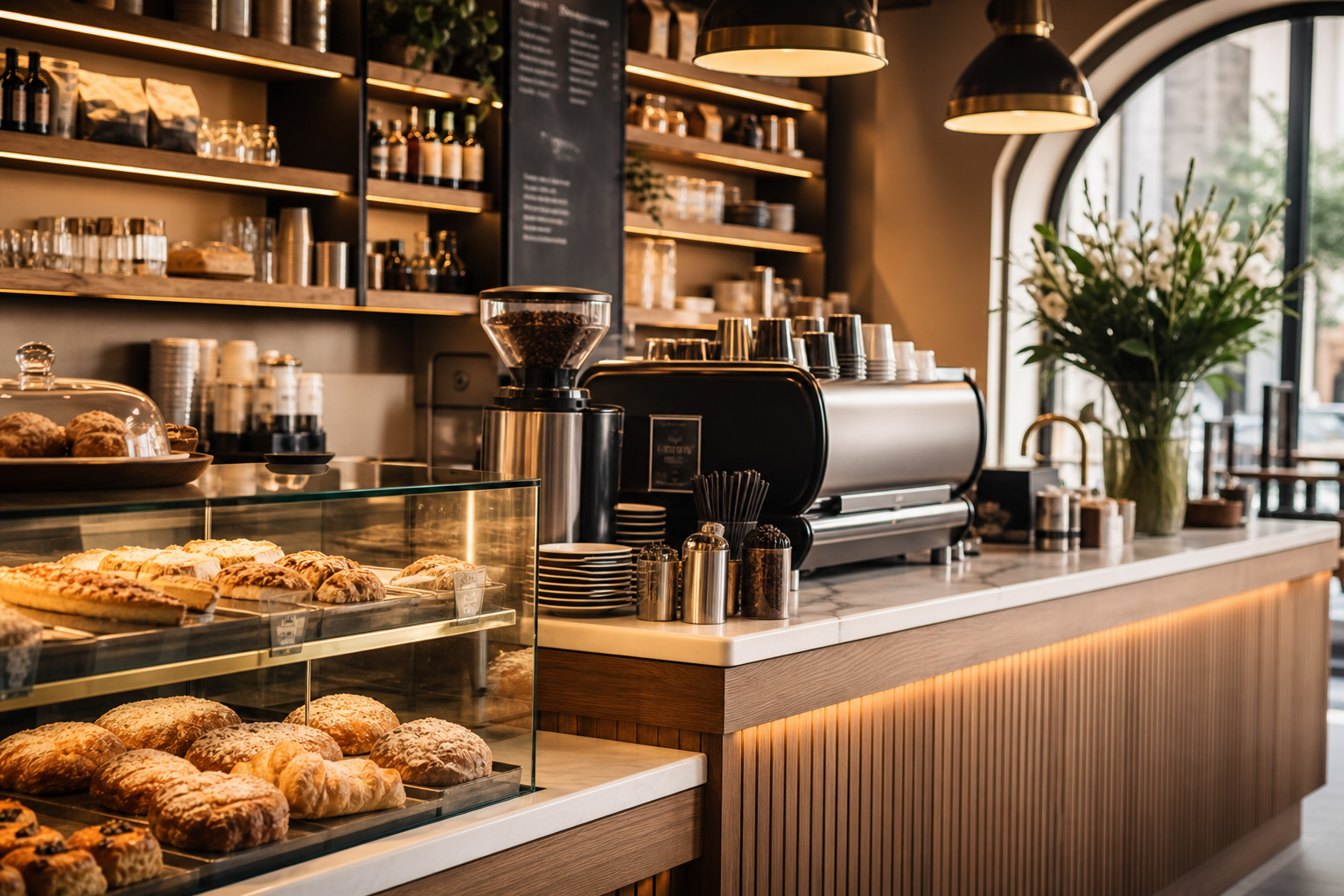 Barista-Bereich im Café